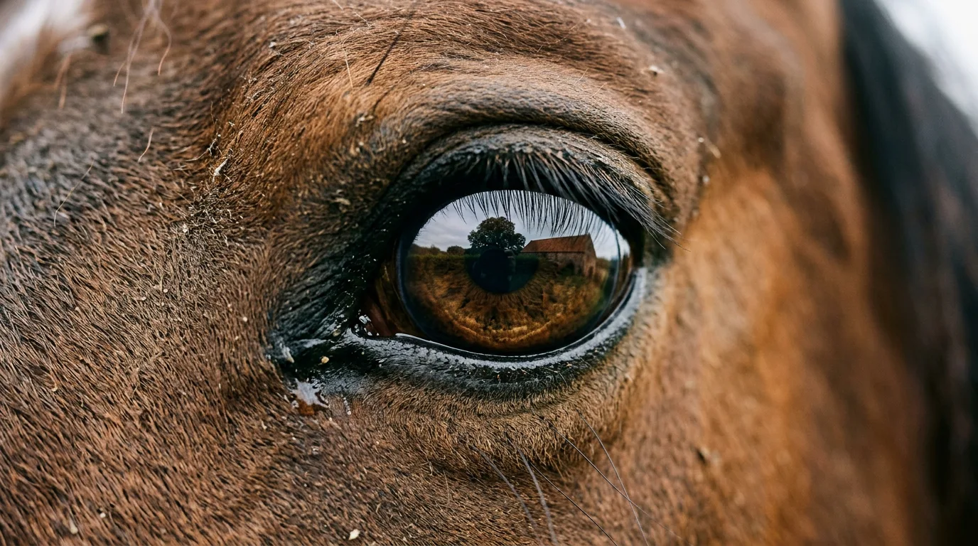 Un regard de cheval, Éperon du Haut Forez, Saint-Nizier-de-Fornas